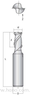 2 Flutes Endmill Hano Cutting Tools