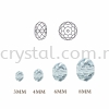 Crystal China, Donut 6mm, B45 Light Siam AB Donut 06mm Beads