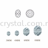 Crystal China, Donut 3mm, B83 Silver Shade Donut 03mm  Beads