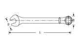 Combination Wrench With Patent (S017507 - S017519) Wrench Mechanics Tools Handtools