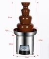 Fully Stainless Steel 4Layer Digital Chocolate Fountain IDB0215   Coffee Equipment / Grinder Food Machine & Kitchen Ware