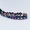 Crystal China, 4mm Bicone, B80 Metalic Green Bicone 04mm Beads