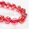 Crystal China, 8mm Disco Ball, B46 Siam AB Disco Ball 08mm Beads