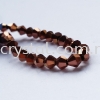 Crystal China, 4mm Bicone, B79 Metalic Brown Bicone 04mm Beads