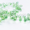 Crystal China, 13mm Teardrop, B54 Chrysolite AB Teardrop 13mm  Beads