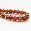 Crystal China, 6mm Disco Ball, B64 Smoked Topaz AB Disco Ball 06mm Beads