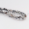 Crystal China, 4mm Bicone, B75 Half Silver Bicone 04mm Beads