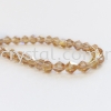 Crystal China, 4mm Bicone, B47 Light Colorado Topaz AB Bicone 04mm Beads