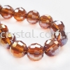 Crystal China, 8mm Disco Ball, B64 Smoked Topaz AB Disco Ball 08mm Beads