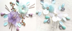 Chunky Beads, Teardrop, 8x13mm, A3_Opal Color, 30pcs/pack (BUY 1 GET 1 FREE) Chunky Beads - A3 Opal Colour Sew On