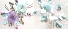 Chunky Beads, Navette, 5x10mm, Crystal AB, 40pcs/pack Chunky Beads - A1 Acrylic Colour Sew On