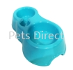 Cat Double Plastic Bowl Cat Feeding and Fountain Cat Accessories