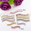 "S" Style Tube, 1.5*20mm, White Gold Platting, 20pcs/pkt Tubes  Jewelry Findings, White Gold Plating