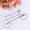 Clasp, Code 0283802, White Gold Plated, 5pcs/pkt Clasp  Jewelry Findings, White Gold Plating