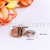 Buckle,Clover Magnet, Code 0283027, White Gold Plated, 2pcs/pkt Buckle  Jewelry Findings, White Gold Plating