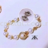 Buckle, Round, Code 0283026, Gold Plated, 2pcs/pkt Buckle  Jewelry Findings, White Gold Plating