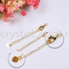 Clasp, Code 0283902, Gold Plated, 5pcs/pkt Clasp  Jewelry Findings, White Gold Plating