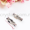 Clasp, Code 0283023, White Gold Plated, 2pcs/pkt Clasp  Jewelry Findings, White Gold Plating