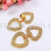 Clasp, Code B248282, Love Shape, Gold Plated, 2pcs/pkt Clasp  Jewelry Findings, White Gold Plating