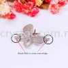 Charm, Double Hanging Butterfly, Code 0283020, White Gold Plated, 2pcs/pkt Charm  Jewelry Findings, White Gold Plating