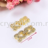 Clasp, Code 028032, Gold Plated, 2pcs/pkt Clasp  Jewelry Findings, White Gold Plating