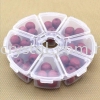 Plastik Beads Box, Round, 10cm, 013062 Beads Case / Beads Tray Displays