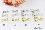 Pendant Clips, 6#, Gold Plating, 30pcs/pack Pendant Clips   Jewelry Findings