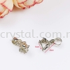 Pendant Clips, Rose Style, Plated, 008010, 25pcs/pack Pendant Clips   Jewelry Findings