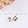 Pendant Clips, with Rhinestone, Small, Gold Plating, 020012, 10pcs/pack Pendant Clips   Jewelry Findings