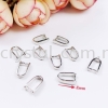 Pendant Clips, Pinch Style (Small), Plated, 011010, 20pcs/pack Pendant Clips   Jewelry Findings