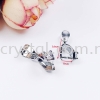 Pendant Clips with Diamond, Large, Plated, 006016, 10pcs/pack Pendant Clips   Jewelry Findings