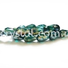 Crystal China, Teardrop 10mm, B51 Blue Zircon AB Teardrop 10mm Beads