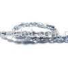 Crystal China, Teardrop 06mm, B75 Half Silver Teardrop 06mm Beads