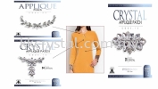 Crystal Applique Patch, Code 14# Crystal Applique Patch Iron on Metal / Patch