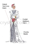 Crystal Applique Patch, Code 14# Crystal Applique Patch Iron on Metal / Patch