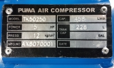 Taiwan Puma TK-50-250 5HP 250L 12bar High Pressure Air Compressor  ID30347  Puma  Air Compressor