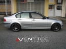 BMW 3-SERIES (E46) SEDAN 1998 - 2005 = VENTTEC DOOR VISOR  BMW VENTTEC