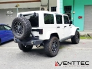 JEEP WRANGLER / SAHARA (JK) 2007 - 2017 = VENTTEC DOOR VISOR  JEEP VENTTEC