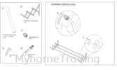 MHT-RRWM 5FEET RETRACTABLE WALL SERIES CLOTH HANGER EXTENSION WALL SERIES