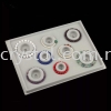 Bead Board, Grey with Flocking with 8 Round Grooves for Bracelets, 1pcs Bead Board Tools & Packaging