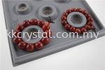 Bead Board, Grey with Flocking with 8 Round Grooves for Bracelets, 1pcs Bead Board Tools & Packaging