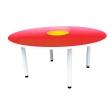 Q019  4'Round Table with Basket Kindergarten Table  Table Series School Furniture