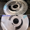 Rebuild by stainless steel and precision machine to flat and smooth surface  Stainless Steel Rotary Pump End Plate Dia.620mm Thermal Spray / Metal Spray