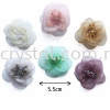 Handmake Flower, Code 86#, Color 17# Grey, 5pcs/pack Handmake Flower 