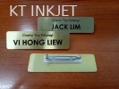 NAME  TAG + Brass Metal Tag + Pin Name Tag Offset / Customize