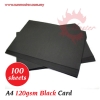 A4 120gsm Black Colour Card (100s) Plain Card (120g-250g) Paper and Card Products ֽ