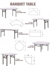 Foldable Round Banquet Table Banquet Table