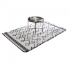 (190x190cm) Comfort Black & White Pattern Tatami Carpet Home Decor Home & Living