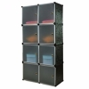 8 Cubes Stackable Wardrobe Organisers Rack Wardrobe Bedroom