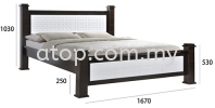 Atop ATN 3512WHW Queen Size Bed Frame New Product Queen Size Bed Frame (5ft)